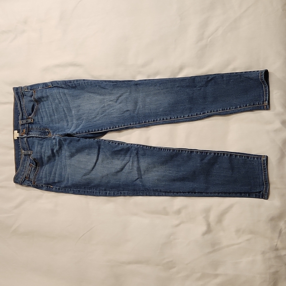 J Crew jeans mid rise skinny women's 28/30 blue denim‎